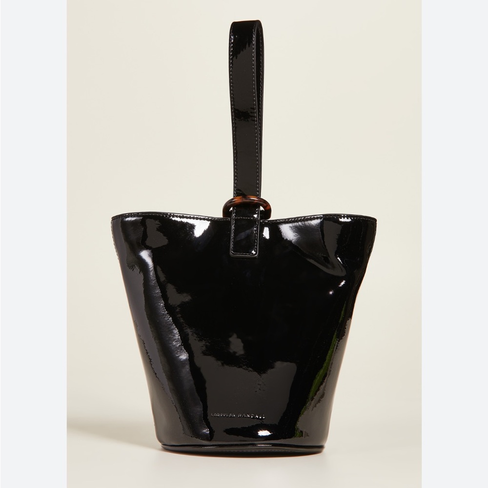 Loeffler Randall Dolly tortoise o-ring patent leather bucket bag